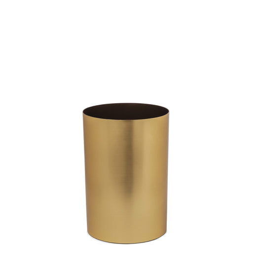 Umbra Metalla 4.75-Gallon Trash Can Brass
