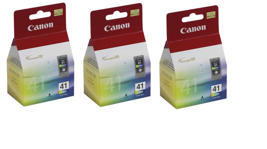 3 X Canon CL-41 Color FINE Ink Cartridge