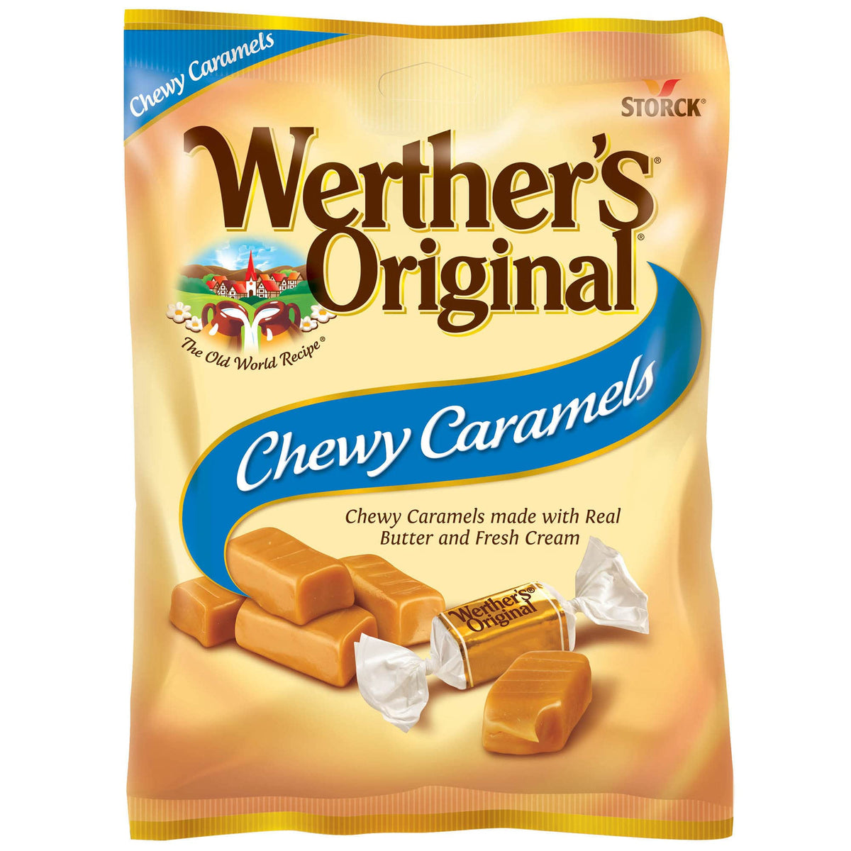 Werther's Original Chewy Caramel Candies 5 oz 12-Pack