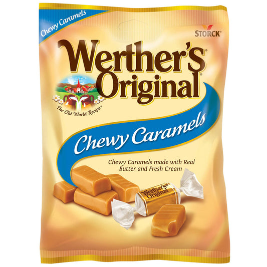 Werther's Original Chewy Caramel Candies 5 oz 12-Pack