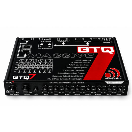Massive Audio GTQ7 7-Band Car Equalizer