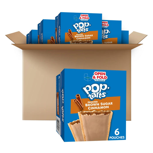 Pop-Tarts Frosted Brown Sugar Cinnamon Toaster Pastries 144ct