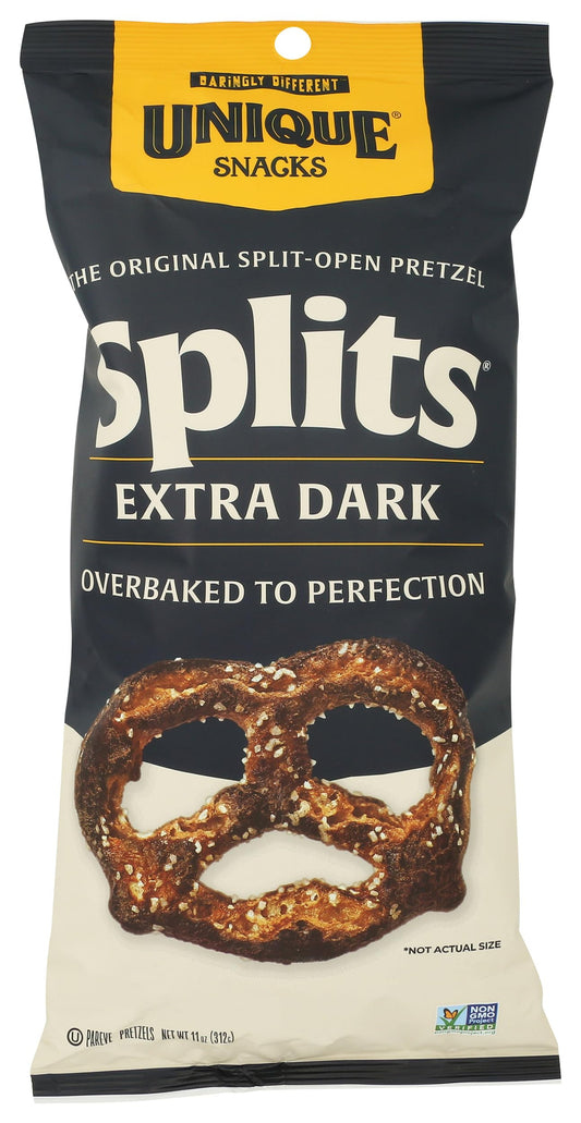Unique Pretzels Unique Extra Dark Splits Pretzels, 11 oz