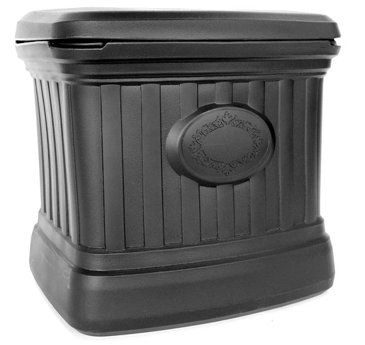 FCMP Outdoor Salt Sand Storage Bin SB120-BLK Black 300 lb