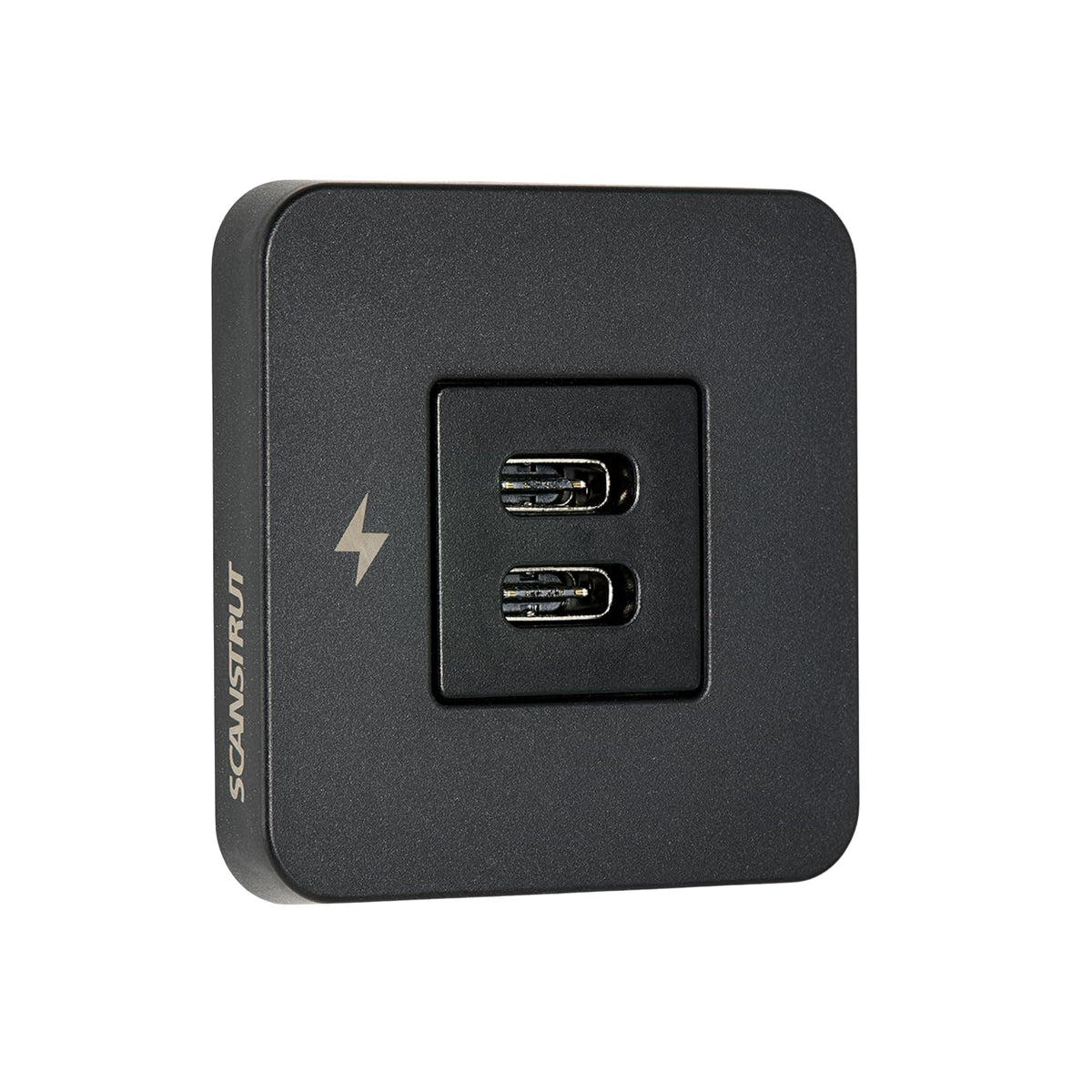 Scanstrut SC-TILE-20 Tile-Series Dual USB-C Interior Charging Socket - Black Bezel