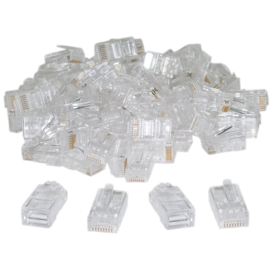 CableWholesale RJ45 8P8C Crimp Connectors 100-Pack