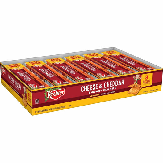 Keebler Cheese & Cheddar Sandwich Crackers 12/Box