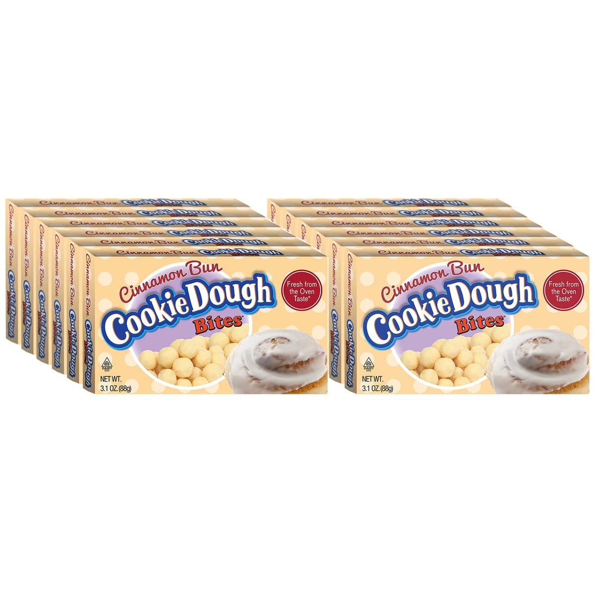 Cookie Dough Bites Cinnamon Bun Bites 12 Pack 3.1 oz