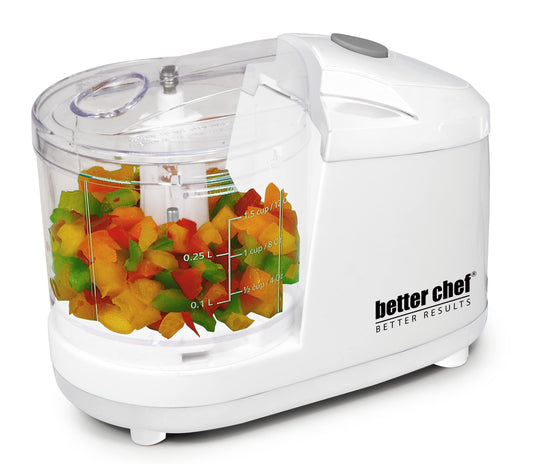 Better Chef 1.5-Cup Mini Food Processor White