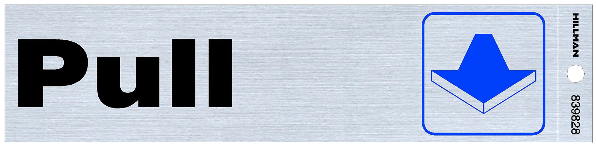 HILLMAN PULL DECAL SLV 2"X8"