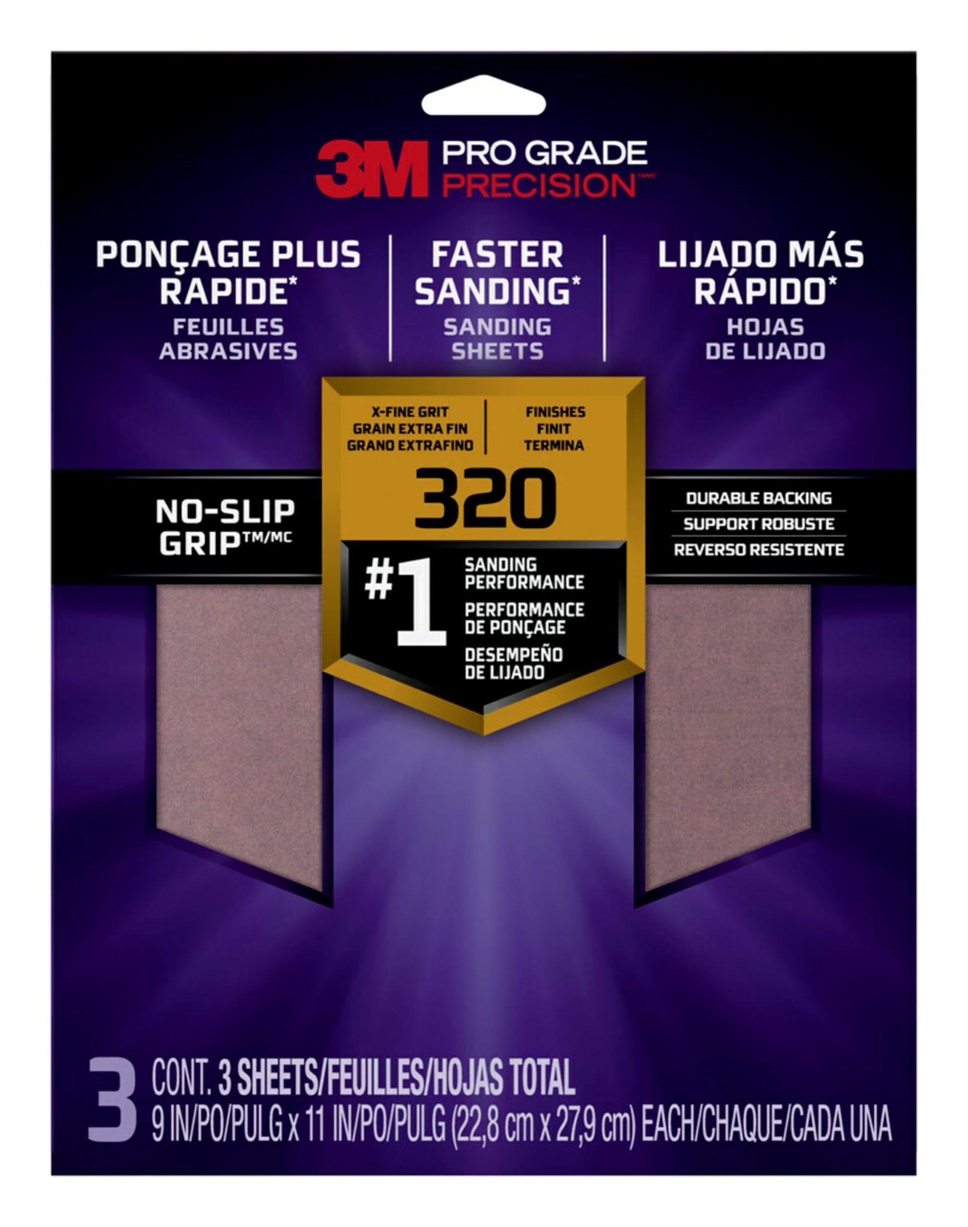 3M SandBlaster Advanced Sanding Sheets 150 Grit 4-Pack