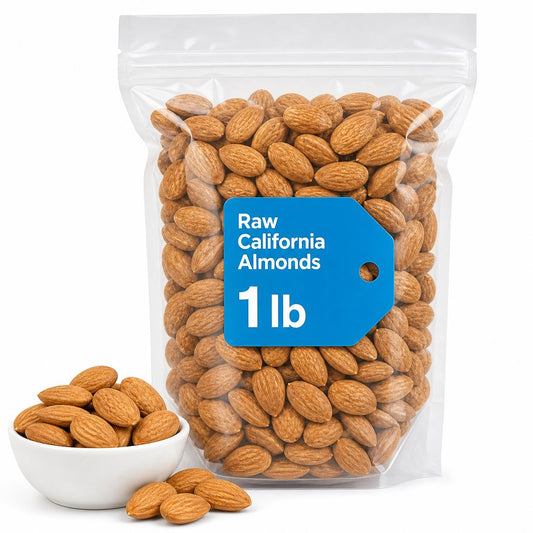 Almonds CA Variety Whole Raw Almonds 1 lb Bag