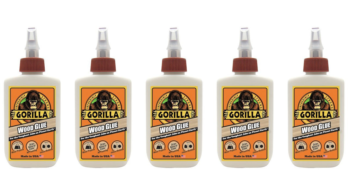 Gorilla Wood Glue 4oz, Pack of 5