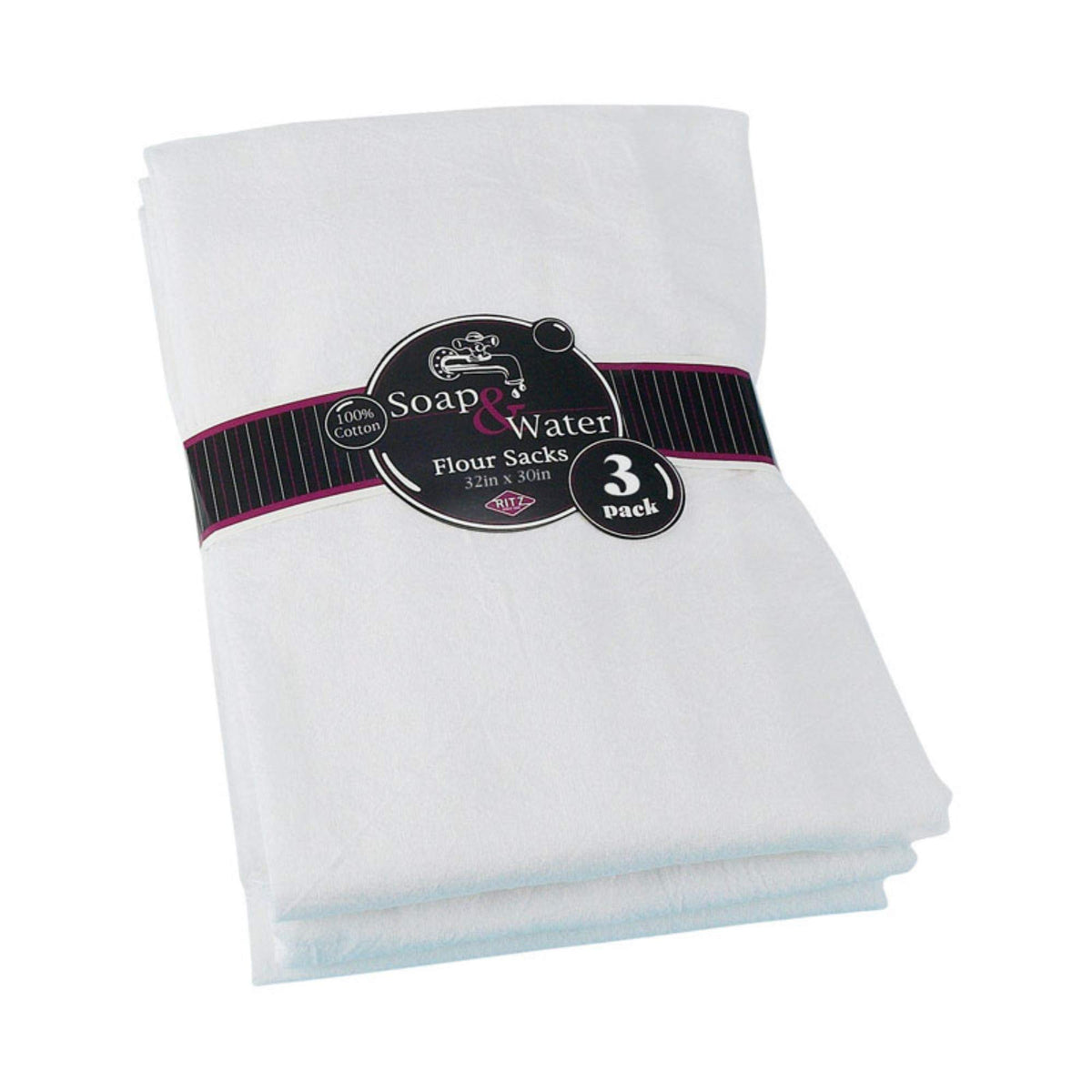 Ritz White Cotton Flour Sack Towel 3 pk