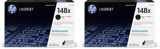 HP Original 148X Black LaserJet Toner Cartridge | This Cartridge Works LaserJet Pro 4001,MFP 4101 | W1480X,(Pack of 2)