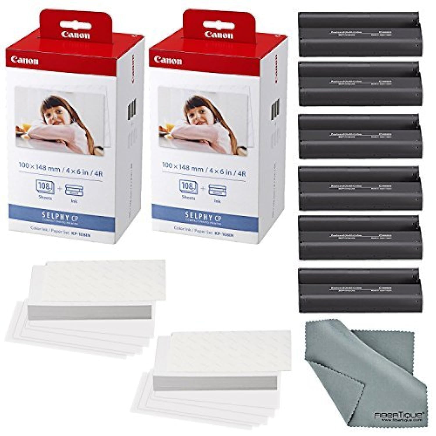 Canon KP-108IN Color Ink & 4x6 Paper Set 216 Sheets – Triplenet Pricing