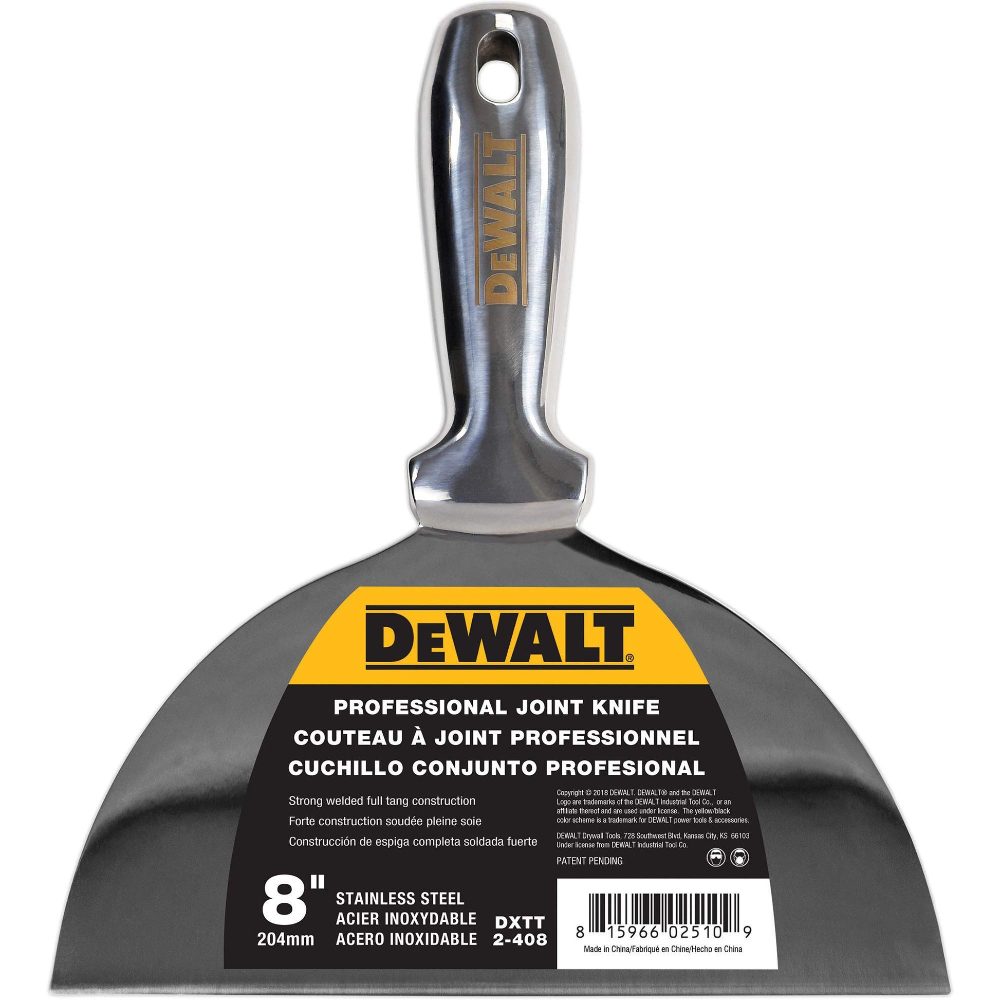 DEWALT 8" Stainless Steel Joint Knife 2-408