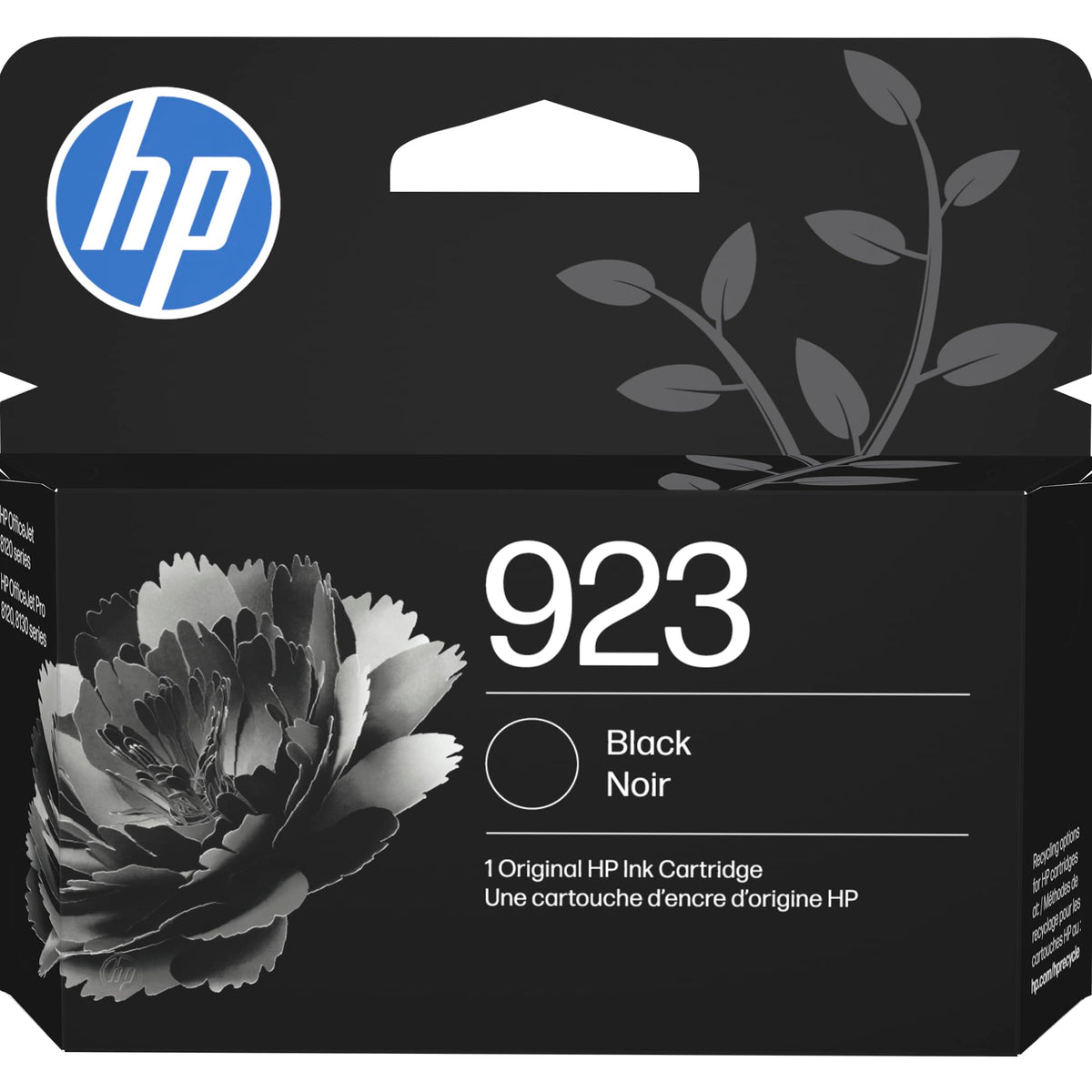HP 923 Black Ink Cartridge Printers | Works with Printer Series: OfficeJet 8120, OfficeJet Pro 8130 | Eligible for Instant Ink | 4K0T3LN, Pack of 24