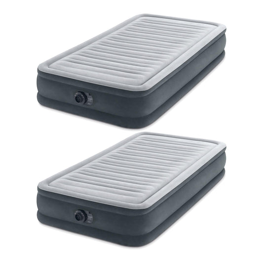 Intex Dura Beam Deluxe Twin Air Mattress 2 Pack