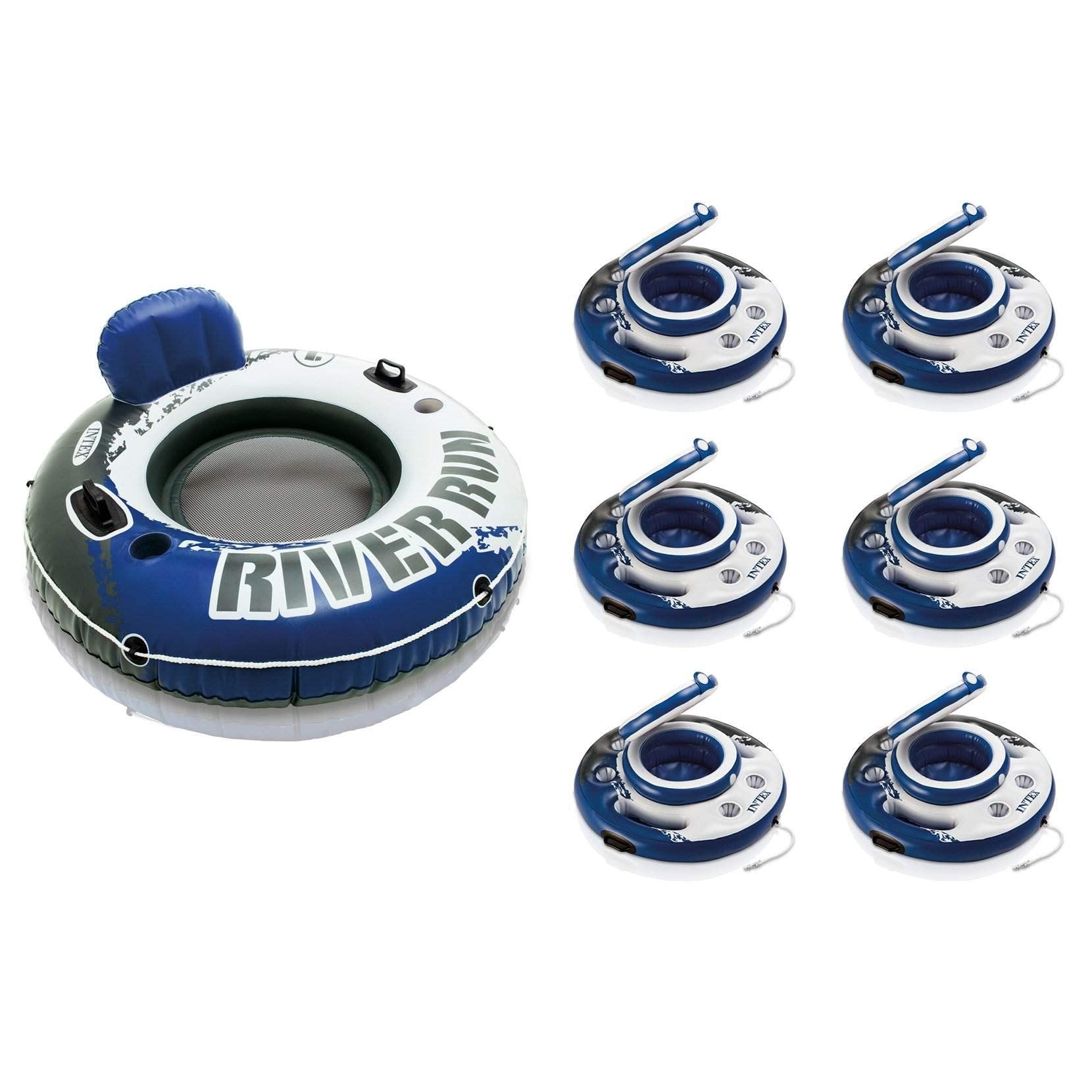Intex River Run 1-Person Floating Tube Raft 6-Pack