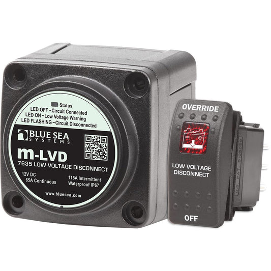 Blue Sea Systems 7635 m-LVD Low Voltage Disconnect 65A 12V