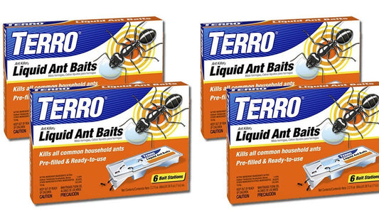 TERRO PreFilled Liquid Ant Killer II Baits, 4-Pack