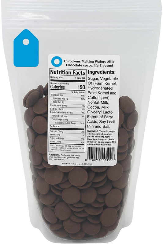 Coating Wafers Melting Lite Milk Chocolate 10 LB 224045