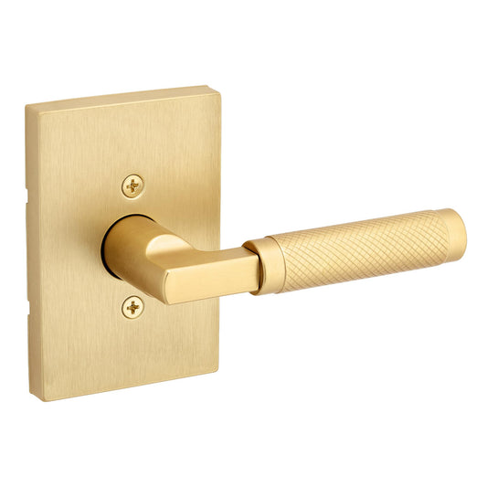 Kwikset Prava Dummy Door Lever Satin Brass