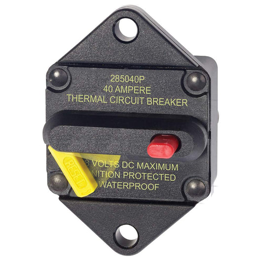 Blue Sea Systems 7082 285 Series Panel Circuit Breaker 40A 48V DC