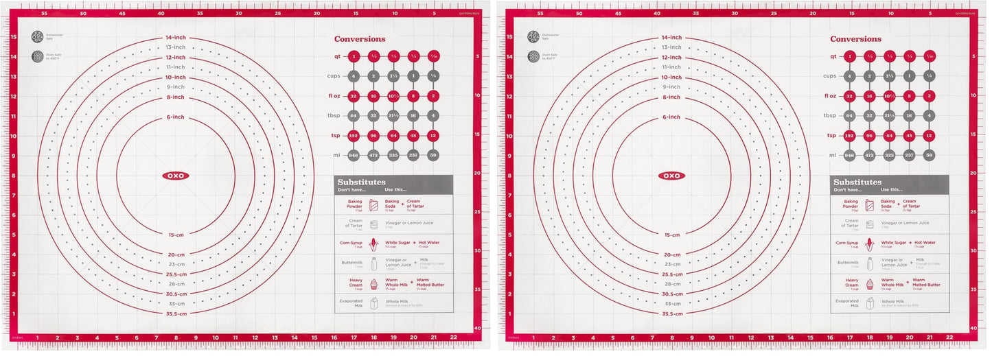 OXO Good Grips Silicone Pastry Mat (Pack of 2)