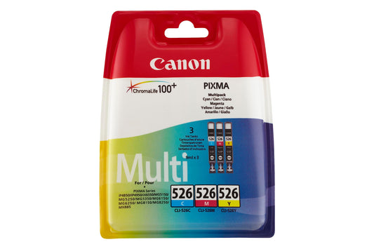 Canon CLI-526 CMY Ink Cartridge Pack 4541B009