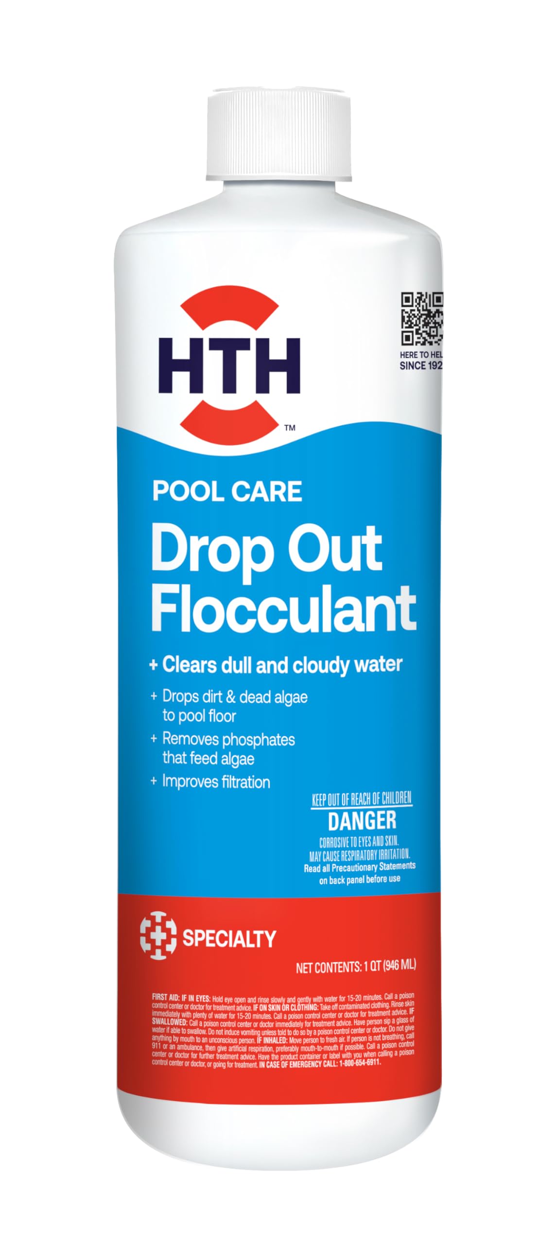 HTH FLOCCULANT LQD POOL 32OZ