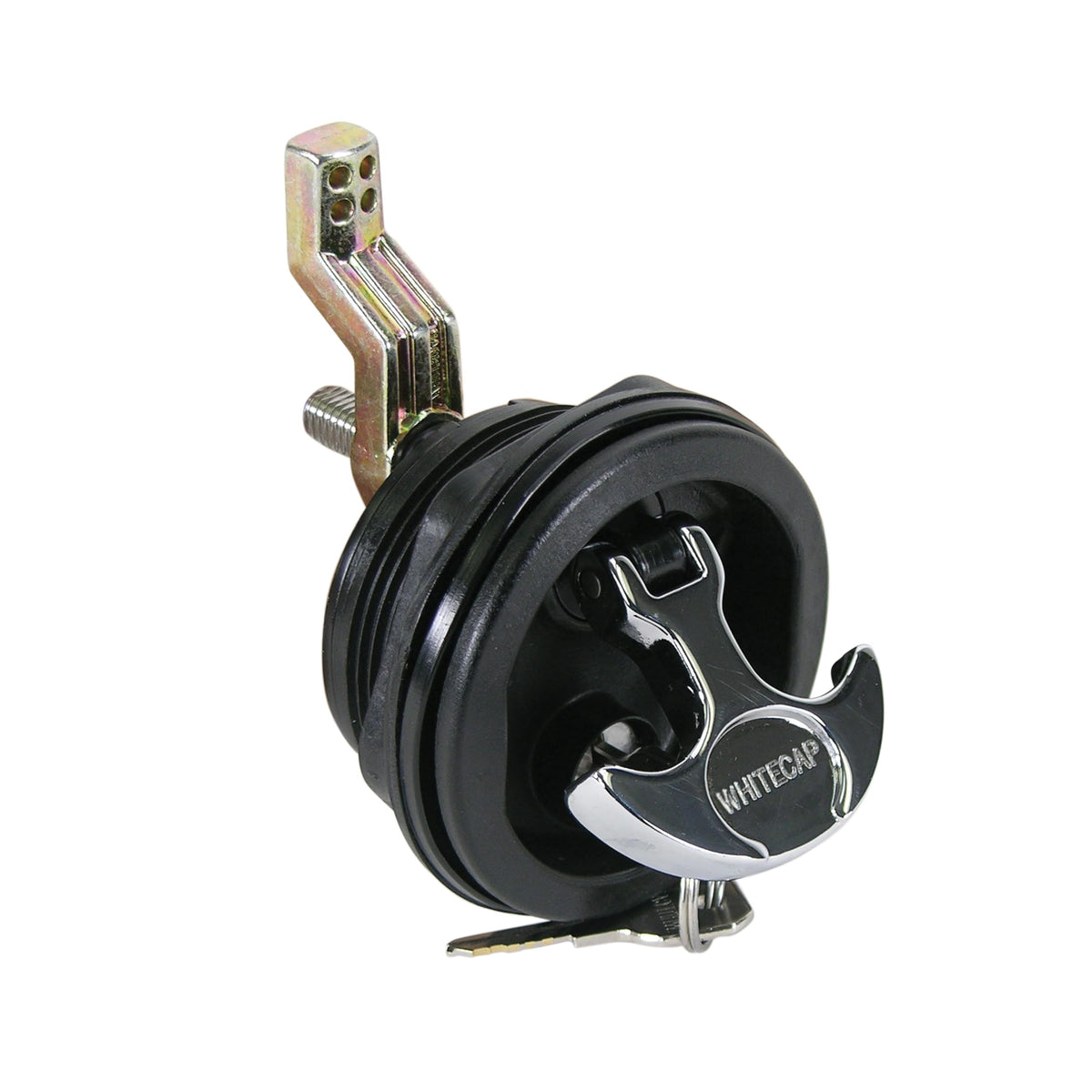 Whitecap T-Handle Latch Locking Chrome 3"