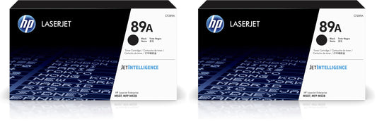 HP 89A Black Toner Cartridge | Works with LaserJet Enterprise M507, MFP M528 | CF289A (Pack of 2)