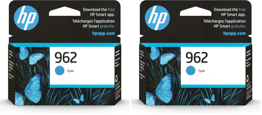 HP 962 Cyan Ink Cartridge 3HZ96AN Pack of 2