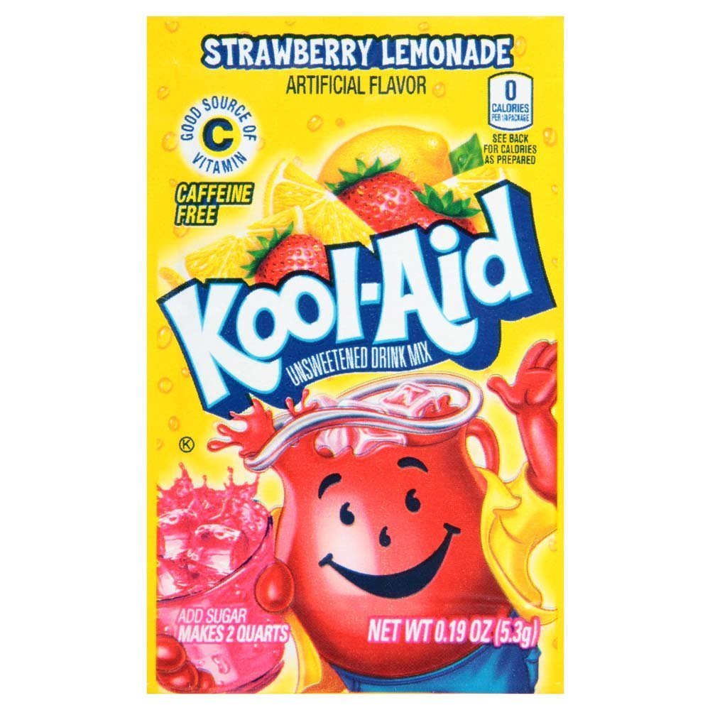 Kool-Aid Strawberry Lemonade Drink Mix 0.19oz 4/48ct