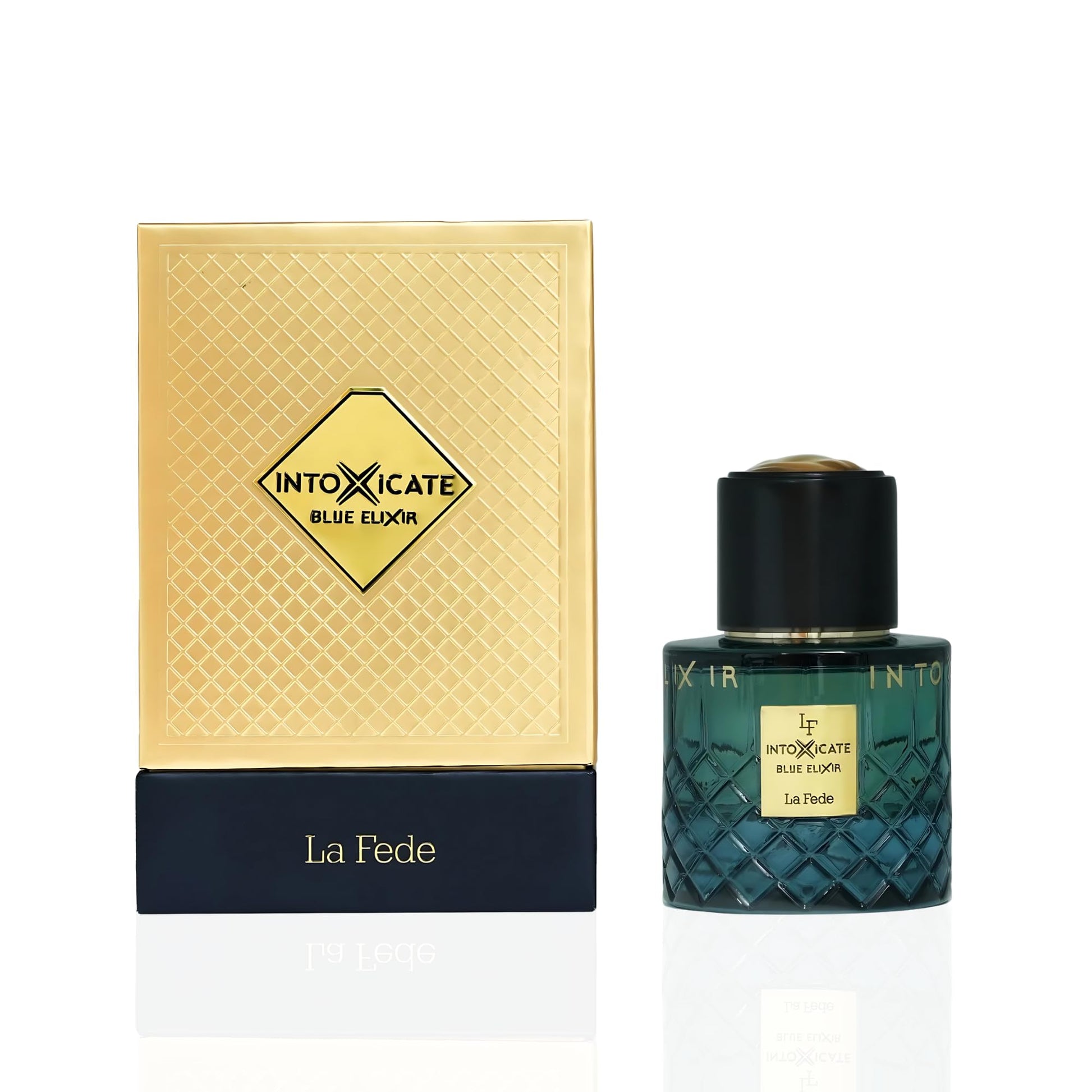 La Fede Intoxicate Blue Elixir Arabian Perfume for Men 100ML (3.4 OZ),Eau De Parfum Spray, Long Lasting Perfume, Enjoy the Luxurious & Sophisticated Fragrance With Fruity Scent for All Occasions