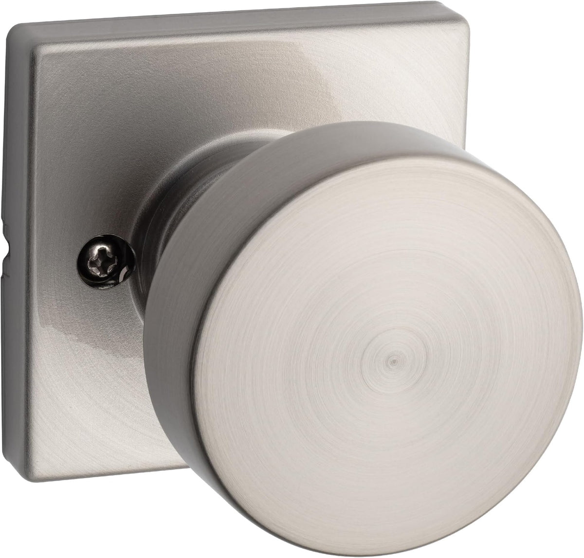 Kwikset Pismo Dummy Door Knob, Satin Nickel