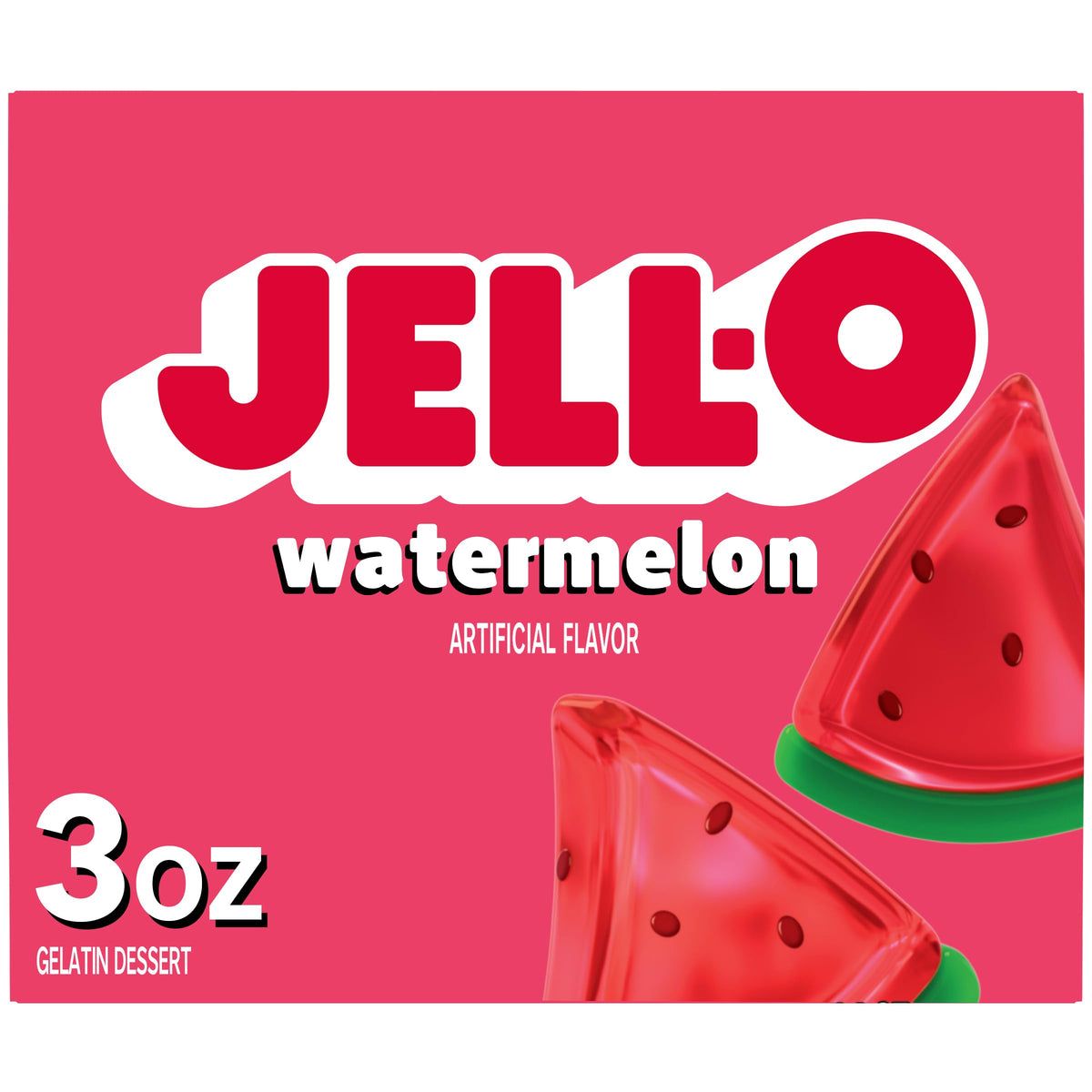 Jell-O Watermelon Gelatin Mix 3 oz Box