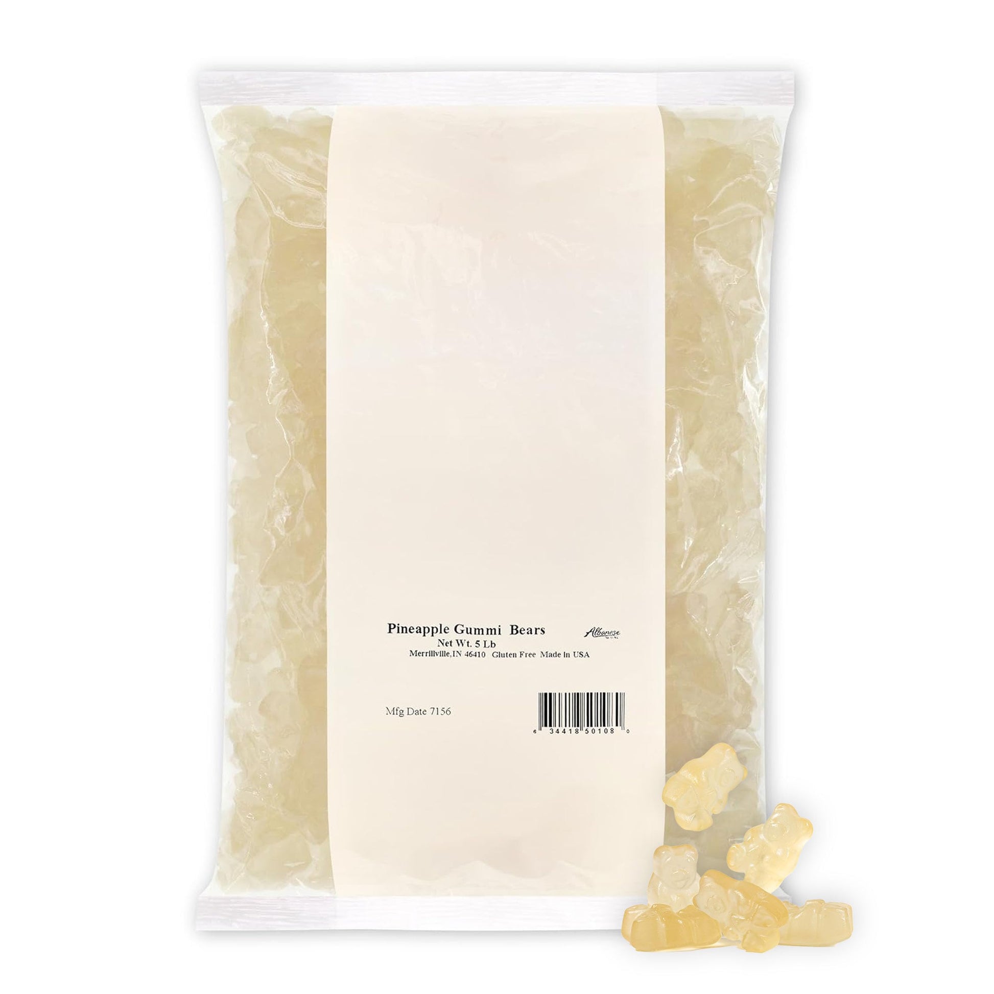 Albanese Pineapple Gummi Bears 5lb Bag
