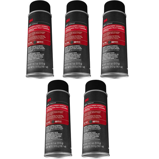 3M 38808 Headliner & Fabric Adhesive 18.1 Oz 5 Pack
