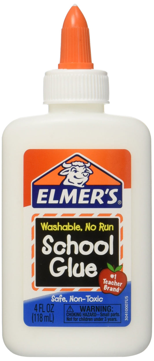 Elmer's Washable School Glue 4 Fl Oz / 118 Ml (Pack of 6)