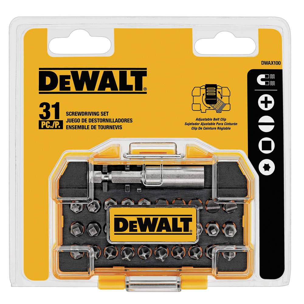 DEWALT SCREWDRIVING SET 31PC