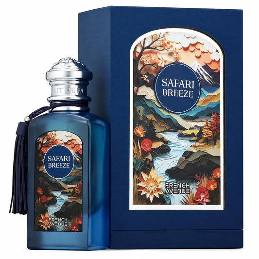 French Avenue Safari Breeze Eau de Parfum, Floral Fruity Fragrance, 100ml, Spring/Summer Scent with Blackcurrant, Coconut, Grapefruit