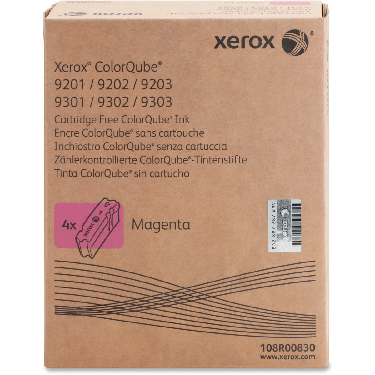 XER108R00830 - Xerox ColorQube Magenta Solid Ink, 108R830