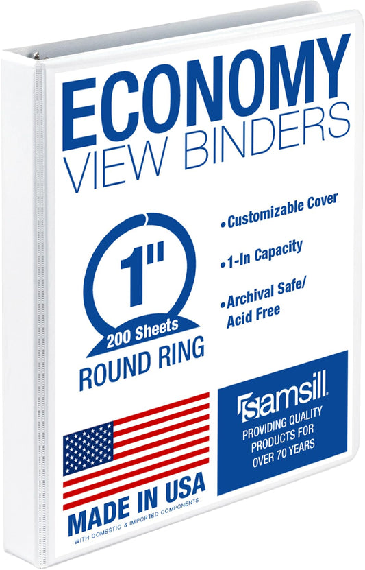 Binder,View,Round,1-Inch,WE