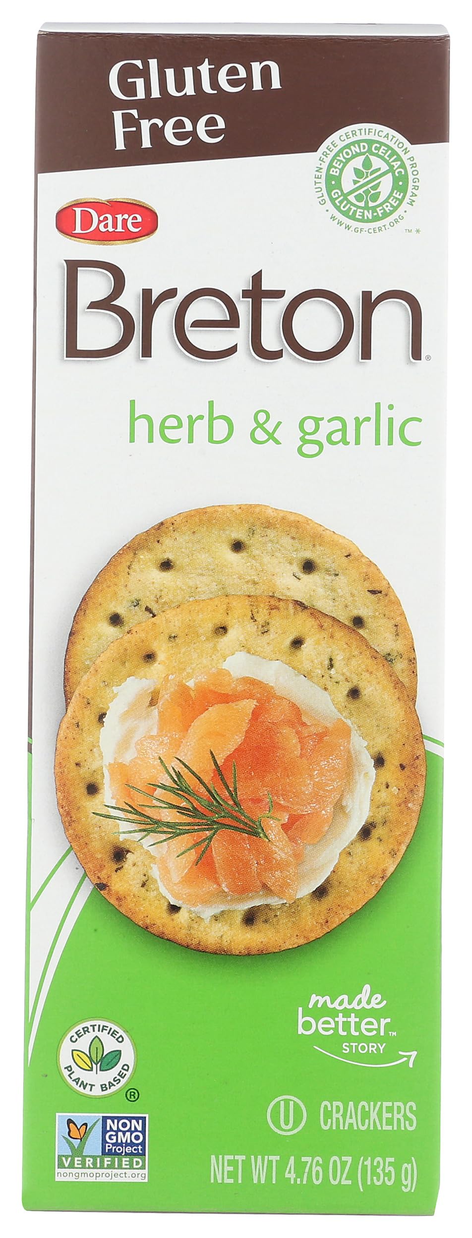 Breton Dare Herb Garlic Crackers 4.76oz