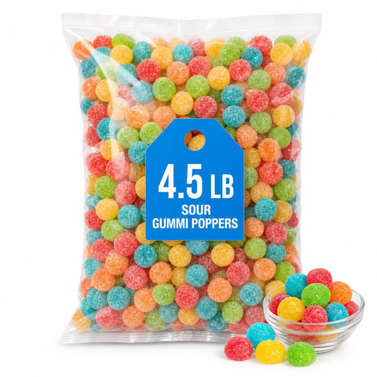 Albanese Candy, Sour Gummi Poppers, 4.5-pound Bag