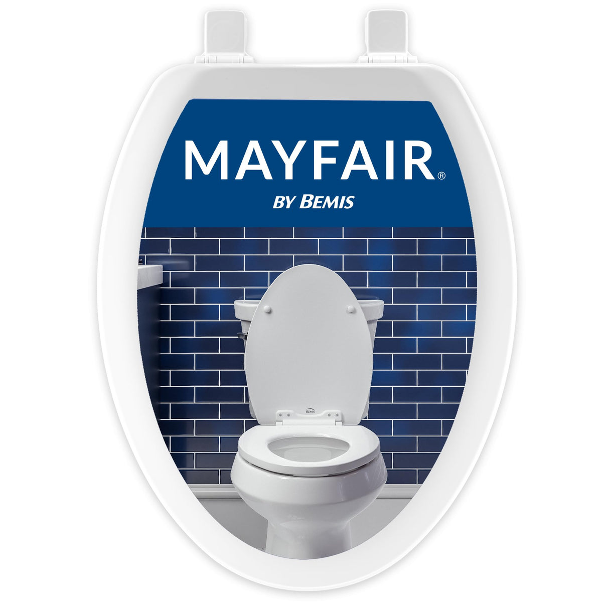 MAYFAIR Cameron Elongated Wood Toilet Seat