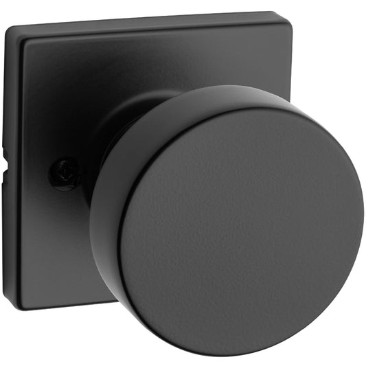 Kwikset Pismo Dummy Door Knob Matte Black